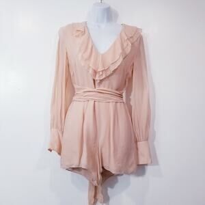 INTERMIX Silk Ruffle Romper